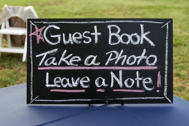 guest book, chalkboard sign, nashville wedding, centennial park